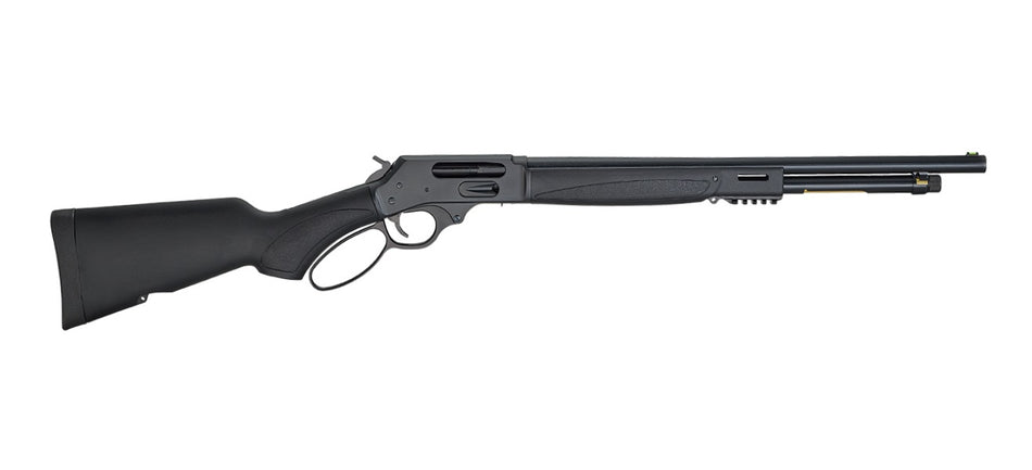 Henry H018X410 Lever X Model 410 Gauge with 19.80" Barrel, 2.5" Chamber, 5+1 Capacity, Blued Metal Finish & Black Synthetic Stock Ambidextrous Hand (Full Size)