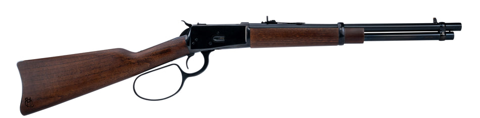 Heritage Mfg H92044161 92 Ranch Hand 44 Mag 8rd 16.50" Black Polished Steel Barrel, Black Polished Alloy Steel Receiver, Fixed Hardwood Stock