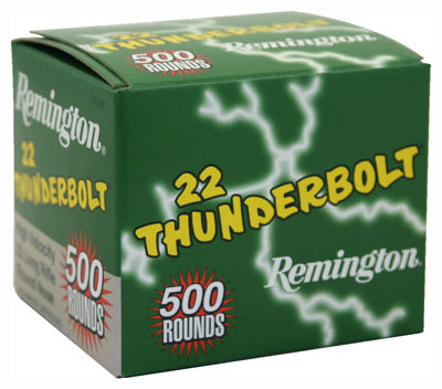 Remington .22 Long Rifle 21241 22 Thunderbolt Lead Round Nose LRN 40 Grain
