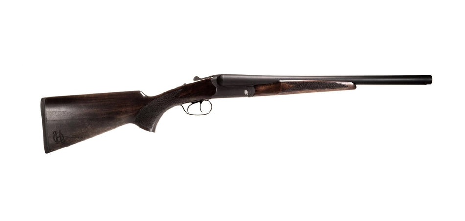 Heritage Mfg BL1218BK Badlander Full Size 12 Gauge Break Open 2rd 18.50" Black Chrome Side By Side Barrel & Receiver, Fixed Turkish Walnut Stock