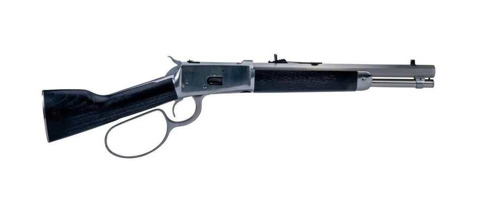 Heritage Mfg RH9235712F9 92 Ranch Hand 38 Special +P 357 Mag 5+1 12" Stainless Octagon Barrel, Stainless Steel Receiver, Black Fixed Wood Stock