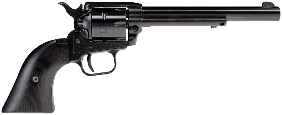 Heritage Mfg RR22B6-BBK Rough Rider 22 LR 6 Shot 6.50" Black Oxide Alloy Steel Barrel, Black Alloy Steel Frame, Black Oxide Cylinder, Black Laminate Wood Grip, Exposed Hammer