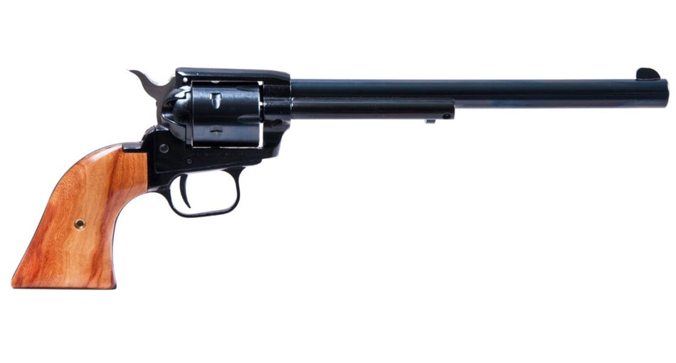 Heritage Mfg RR22MB9 Rough Rider 22 LR/22 WMR 6 Shot, 9" Black Steel Barrel, Black Zinc Alloy Frame, Black Cylinder, Cocobolo Grip, Exposed Hammer