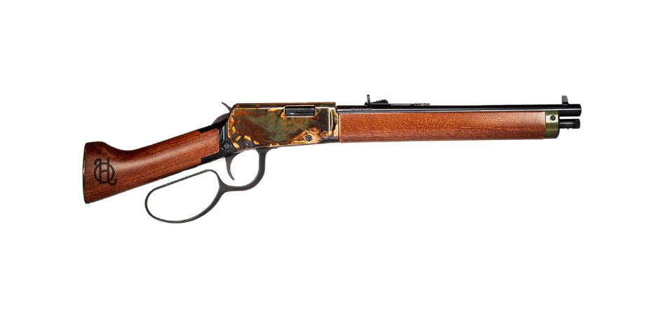 Heritage Mfg SML22LCH12 Settler Mare's Leg 22 LR 10+1 12" Black Oxide Barrel, Color Case Hardened Receiver, Light Stained Walnut Furniture, Buckhorn Sights
