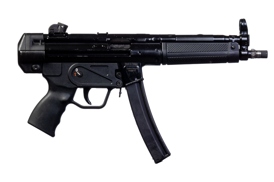 Century Arms HG6034ALN AP5 CORE 9mm Luger 30+1 8.90" Threaded Barrel, Black, Stamped Metal Rec, Fixed Front/Drum Rear Sights, Includes Sling (1 Mag)