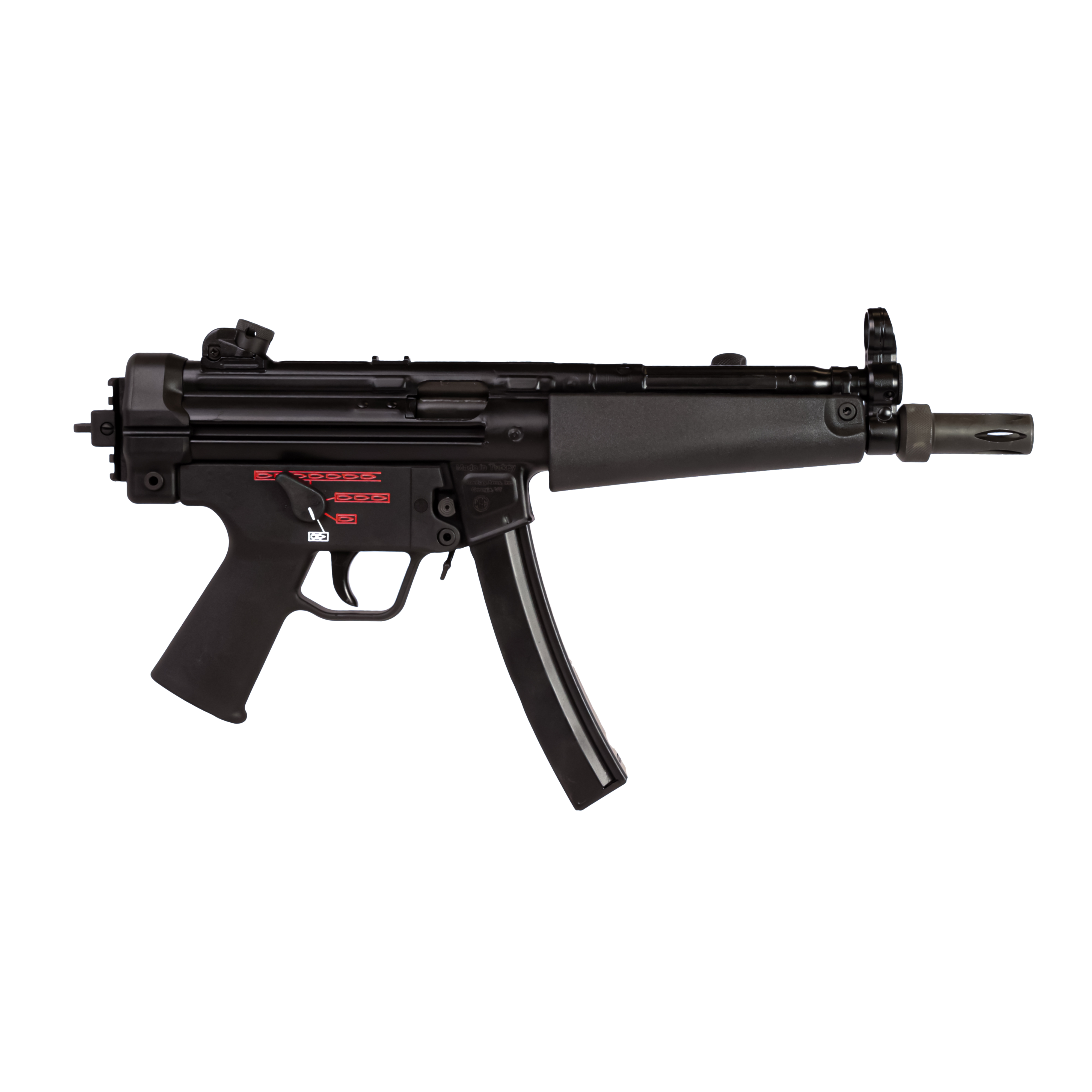 Century Arms HG6034NN AP5 Navy 9mm Luger 30+1 8.50" Manganese Phosphate Threaded Barrel, Black Lacquer Over Manganese Phosphate Steel Stamped Receiver, Picatinny Rear Cap, Black Navy Style Grip