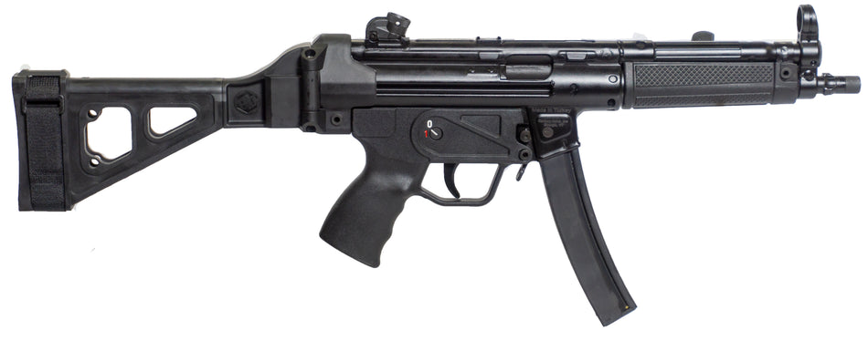 Century Arms HG6034SB-N AP5 P 9mm Luger 30+1 9" Black Threaded Barrel, Black Synthetic SB Tactical Brace, Black Polymer Pistol Grip