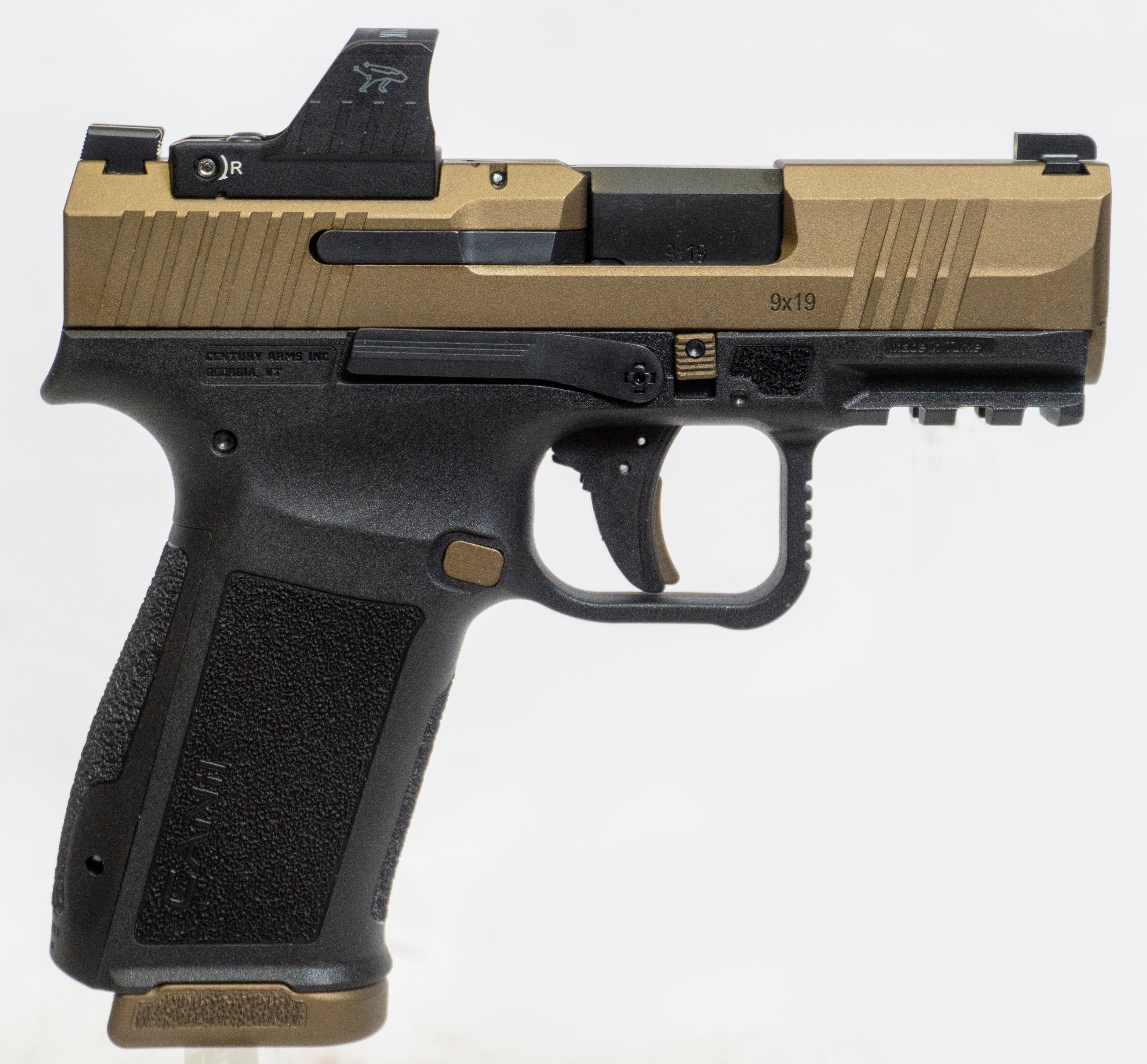 METE MC9L 9MM BRZ/BLK 17+1 MO1 OPTICS READY SLIDE CUT