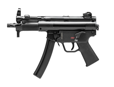 HK 81000481 SP5K PDW 9mm Luger Caliber with 5.83" Barrel, 30+1 Capacity, Black Metal Finish, No Stock (Sling Mount), Black Polymer Grip Right Hand