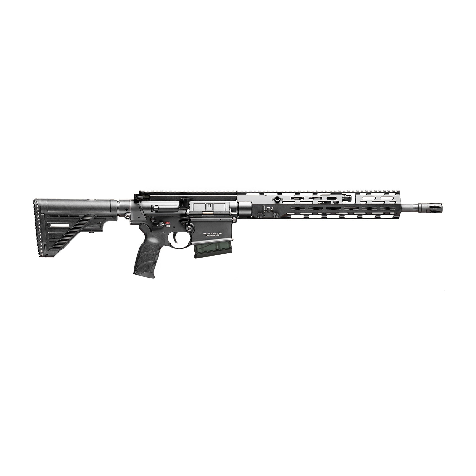 HK 81001056 MR762 7.62x51mm 10+1 16.50" Black Barrel, Black Receiver w/Picatinny Rail, M-LOK Handguard, Black Polymer Stock, Black Polymer Grip, Ambidextrous