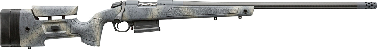 Bergara Rifles B14SM359CF B-14 HMR Carbon Wilderness 6.5 PRC 3+1 24" Carbon Fiber Wrapped Barrel, Woodland Camo Molded with Mini-Chassis Stock, Right Hand