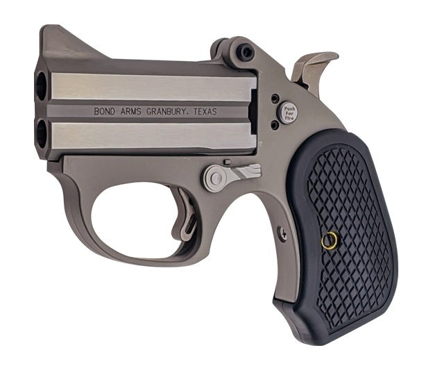 Bond Arms BAHB Honey B 22 LR 2rd Shot 3" Matte Stainless Steel Frame Black Extended B6 Resin Grips