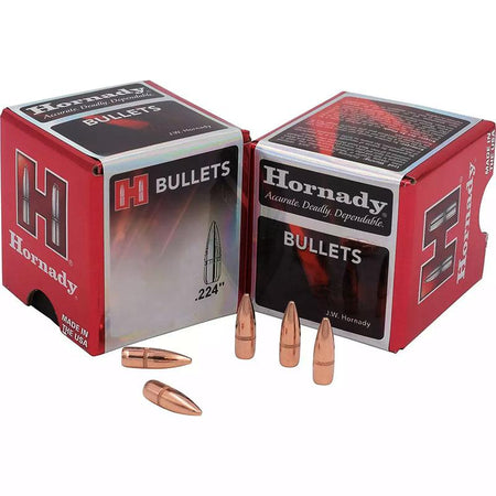 Hornady Traditional FMJ Rifle Bullets .22 cal .224" 62 gr FMJ 5500/ct Bulk