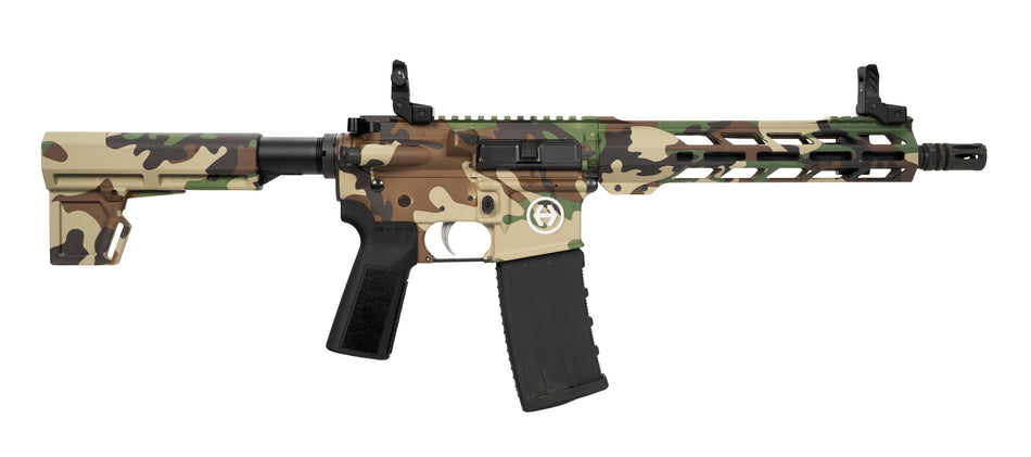 Hi-Point HP15P-556M81 HP 15P 5.56 NATO 30+1 10.50" Black Threaded Barrel, M81 Woodland Camo Aluminum Receiver w/Picatinny Rail, M-LOK Handguard, Blade Polymer Brace, Black B5 P Type 23 Grip