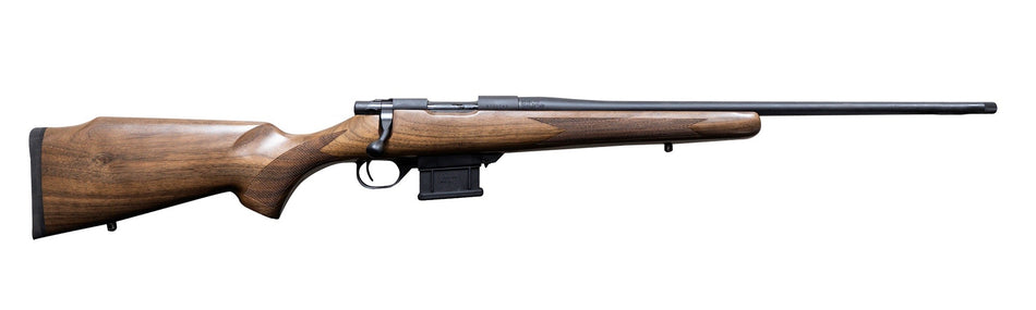 Howa HWH223 M1500 Mini Hunter 223 Rem 5+1 22" Blued Threaded Barrel, Blued Drilled & Tapped Steel Receiver, Walnut Fixed Stock, Right Hand