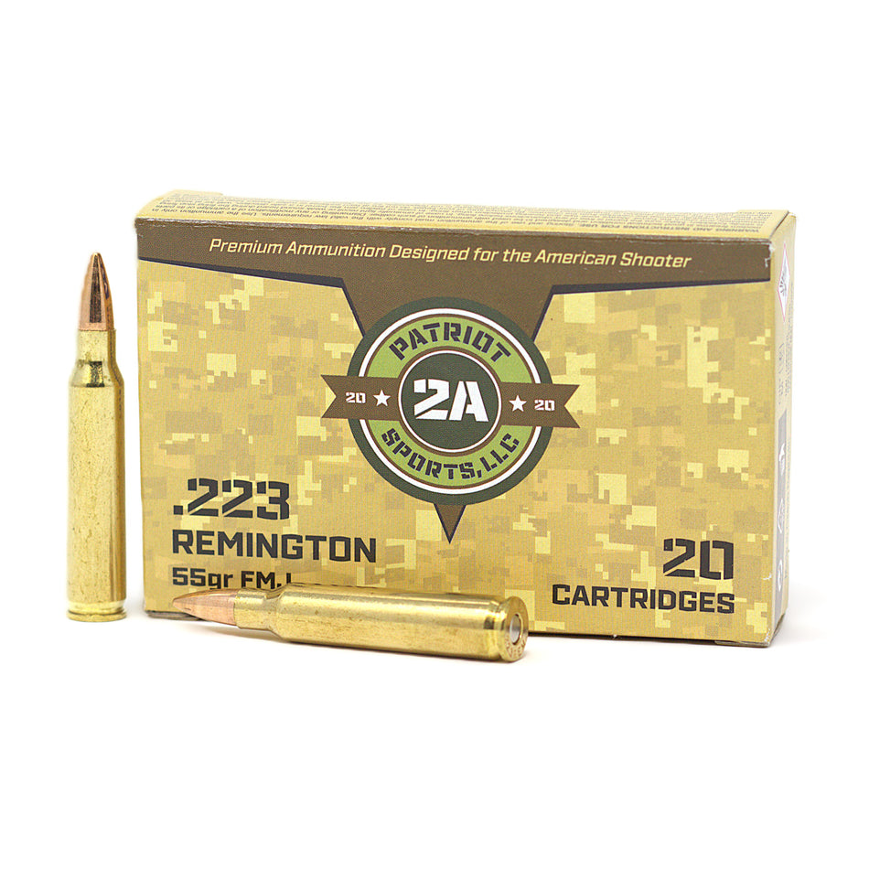STV Patriot Sports 223 Remington 55 Grain Full Metal Jacket(FMJ) 3280 FPS