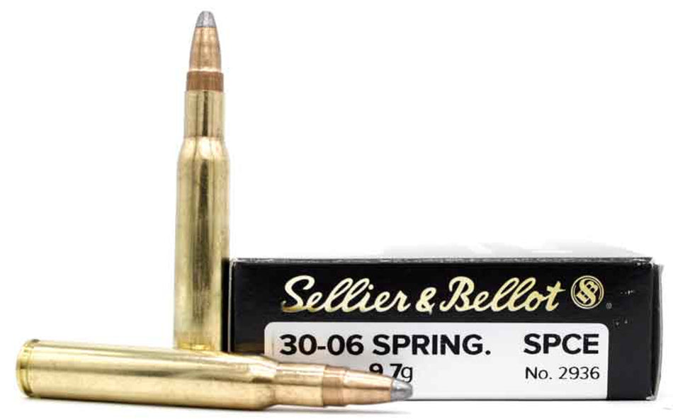 Sellier & Bellot (S&B) SB3006C Rifle 30-06 Springfield 150 gr Soft Point Cut-Through Edge (SPCE)