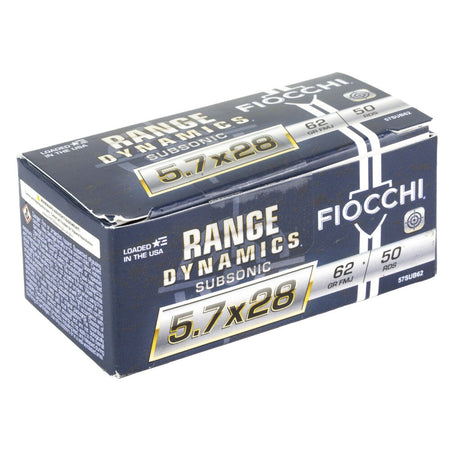 Fiocchi  RANGE DYNAMICS SUBSONIC AMO 5.7X28MM 62GR FMJ