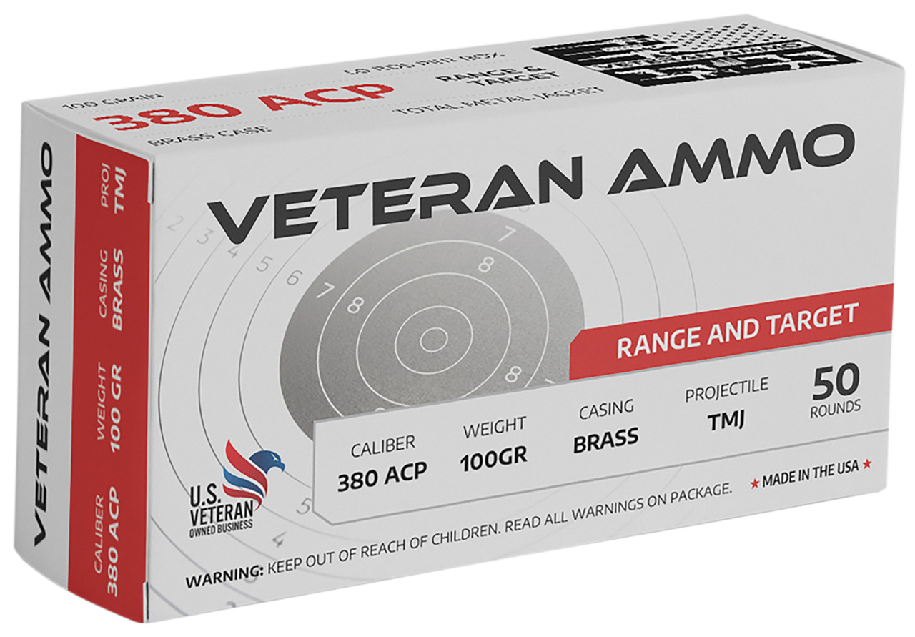 Veteran Ammo  .380 ACP/Auto 100 grain Full Metal Jacket ammunition