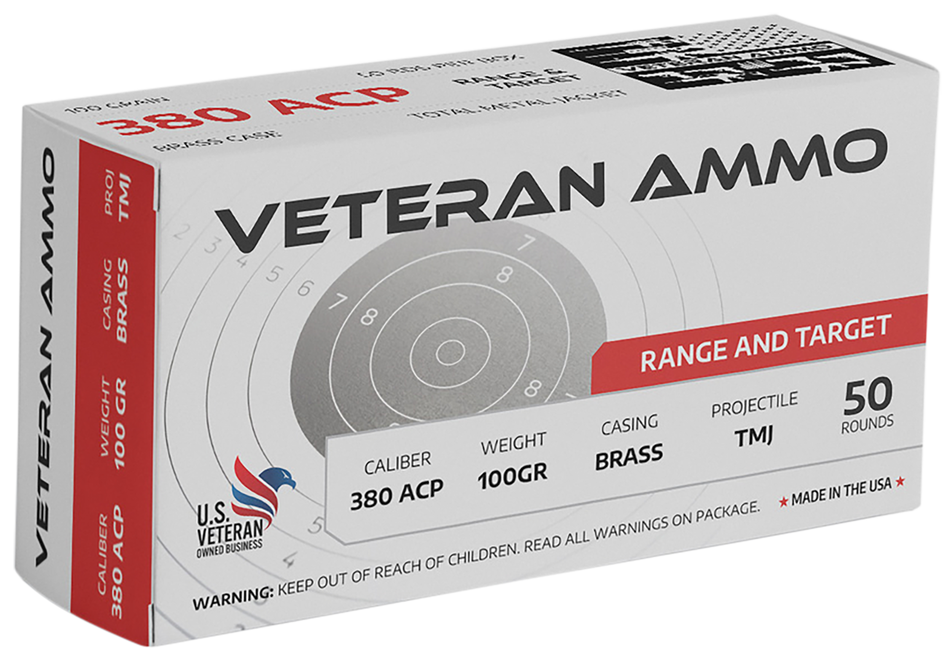 Veteran Ammo  .380 ACP/Auto 100 grain Full Metal Jacket ammunition