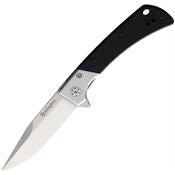 Remington EDC Drop Point 4" D2 Satin Blade Folding Knife with Black G10 Handle