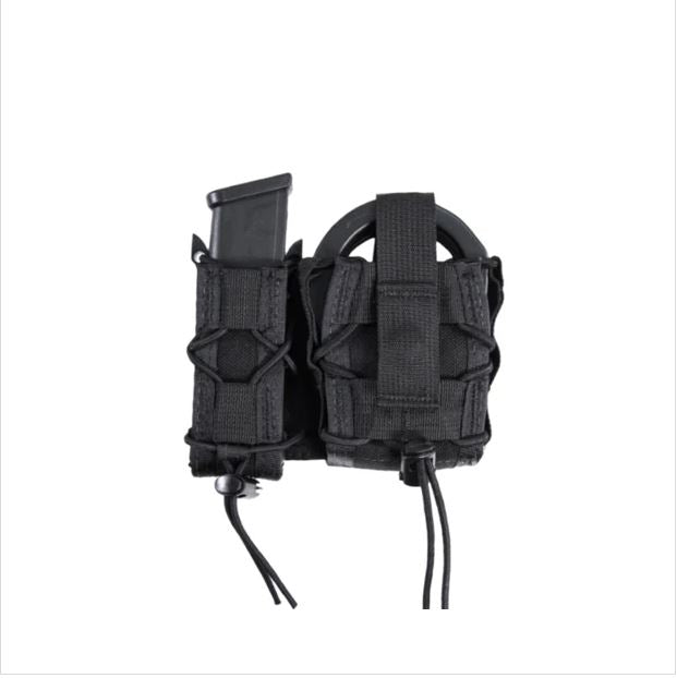 High Speed Gear LEO Platform Open Top Cuff Case MOLLE Pistol TACO Combo Black