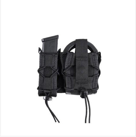 High Speed Gear LEO Platform Open Top Cuff Case MOLLE Pistol TACO Combo Black