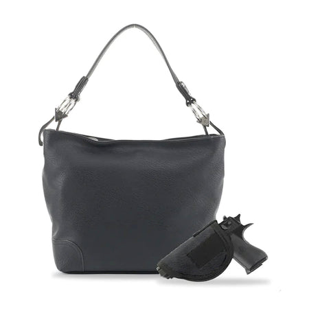 Jessie & James Elena Lock & Key Concealed Carry Satchel Black 9Hx12Wx4.5D