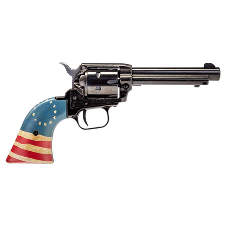 Heritage Rough Rider .22LR 4.75" Blue Revolver with Betsy Ross Flag Grips