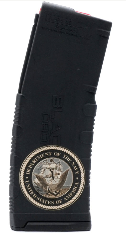 Black Rain 30rd Laser Etched AR-15 Magazine US Navy SEAL