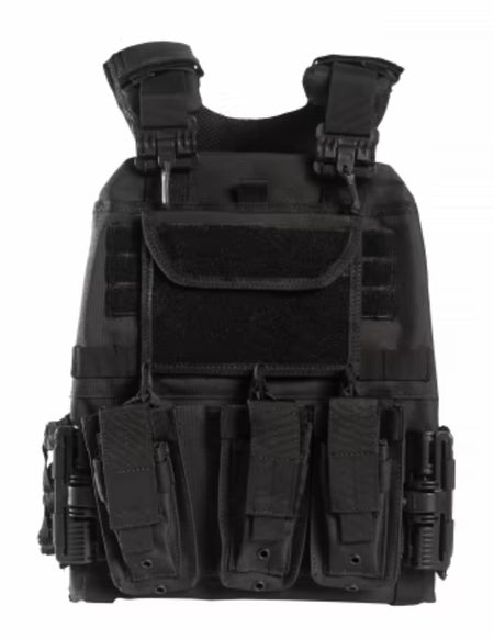 Guard Dog Dane Black Adjustable Plate Carrier with Pouches