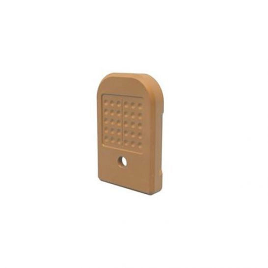 Shield Arms S15 Magazine +0 Base Plate in Mud Brown Aluminum – Glock 43X/48