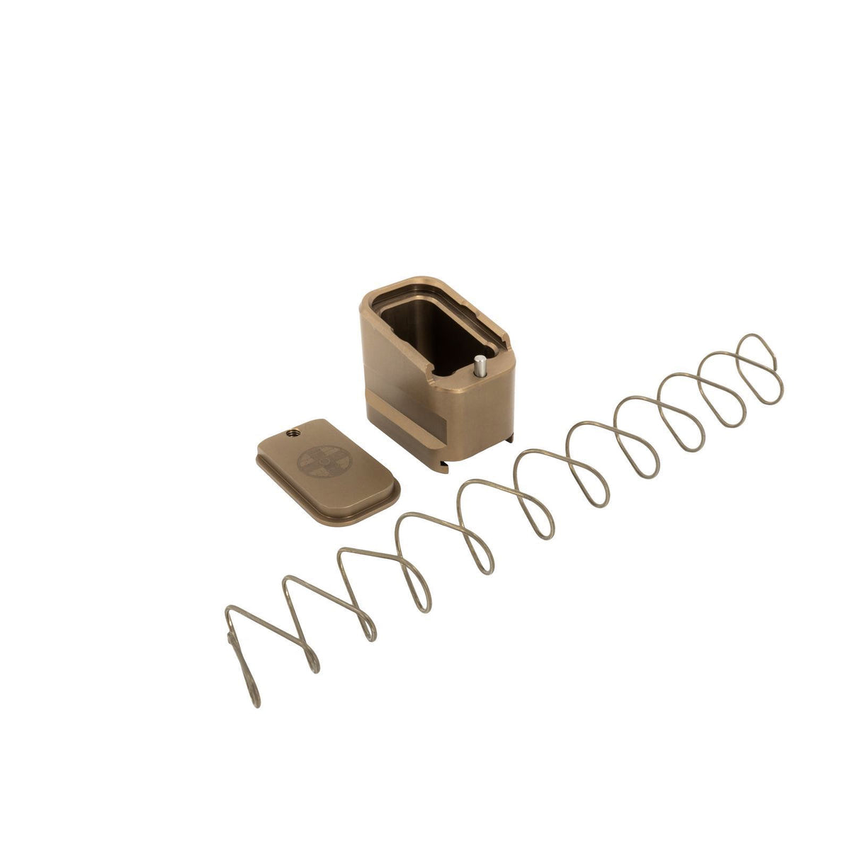 Shield Arms Magazine Extension +5/4 Mud Brown Glock 26/27 Mags