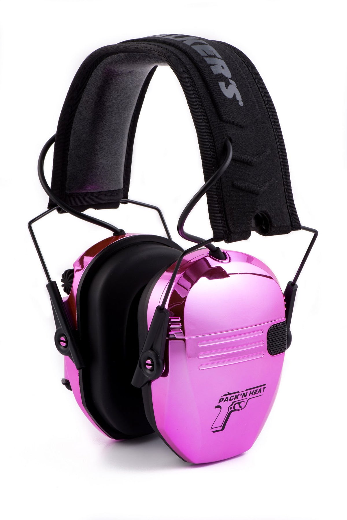 PackNHeat Pink Chrome Plated Electronic Hearing & Eye Protection