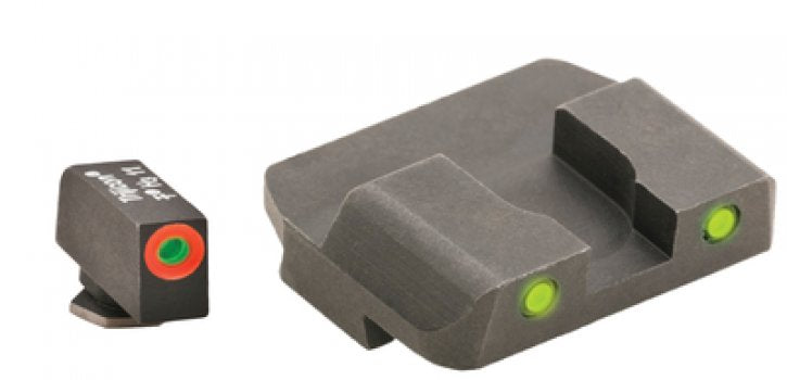 Ameriglo Tritium Night Sight Set Orange/Yellow for Glock 17 39 and Most Glocks