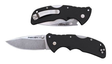 Cold Steel Mini Recon 1 7 In OAL Folding Spear Point Knife 3 In Blade