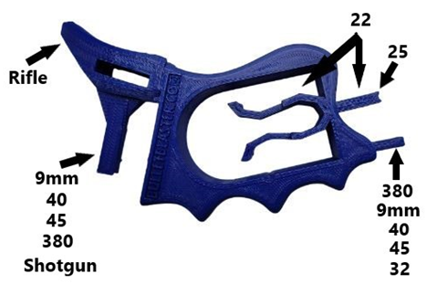 BulletBlaster Multi-Caliber Magazine Loader Tool Blue Finish