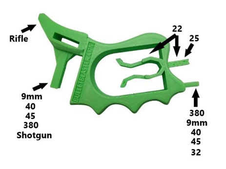 BulletBlaster Multiple Caliber Magazine Loading Tool Green Color