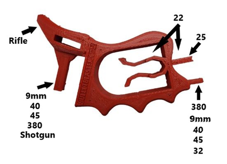 BulletBlaster Multi-Caliber Magazine Loader Tool Red Finish