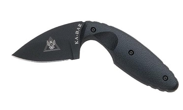 KA-BAR TDI LE 5.625 In Overall Drop Point Fixed Blade Knife with Black Poly Sheath