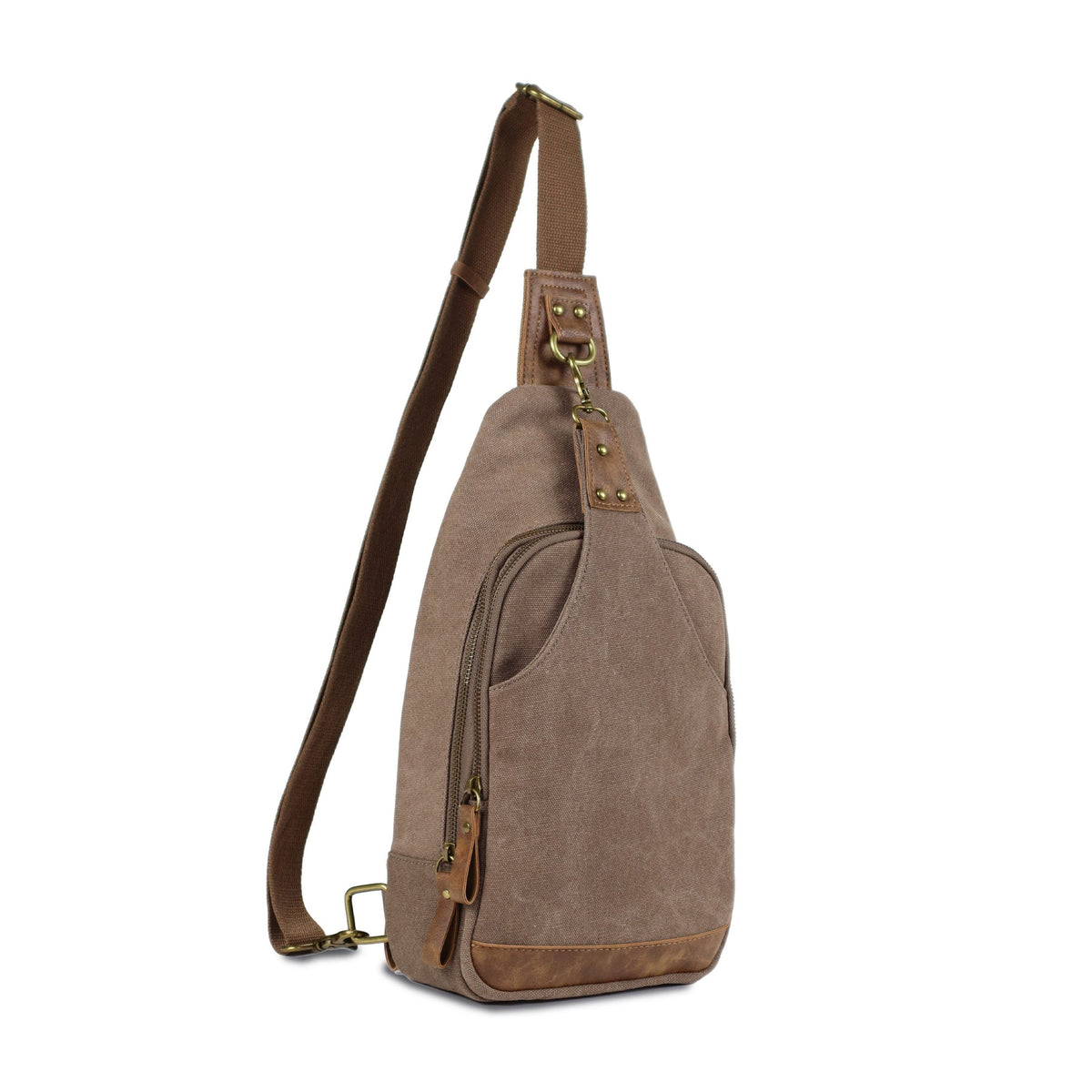 Glacier Canvas Concealed Carry Sling Bag in Khaki by Jessie & James