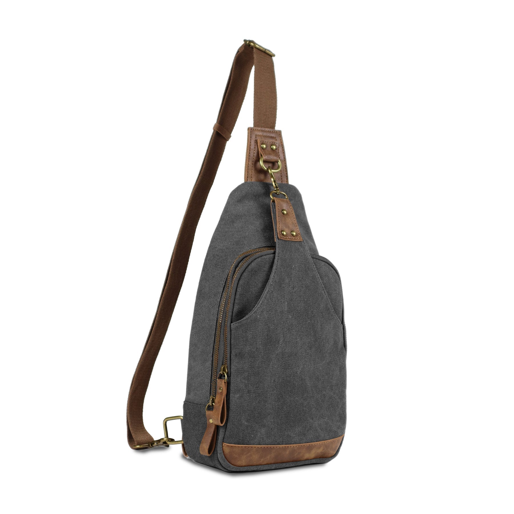 Glacier Canvas Concealed Carry Sling Bag in Grey by Jessie & James