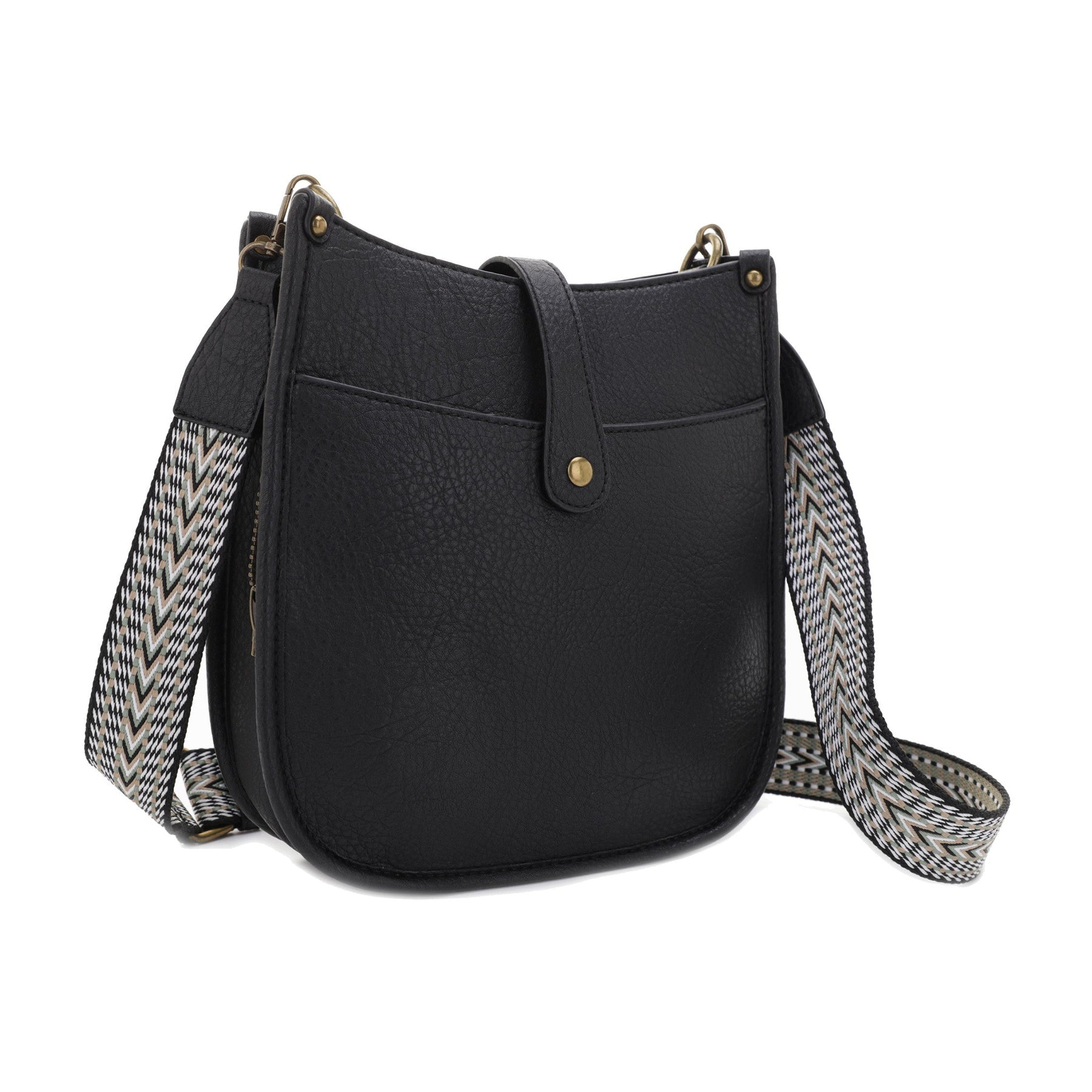 Jessie & James Chelsea Concealed Lock & Key Hobo Bag in Black - 10x9.75x3 Inches
