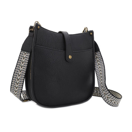 Jessie & James Chelsea Concealed Lock & Key Hobo Bag in Black - 10x9.75x3 Inches