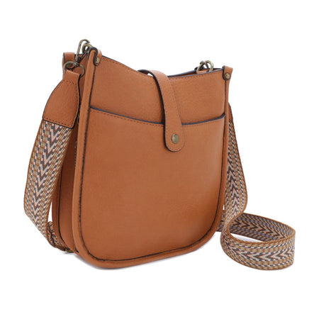 Jessie & James Chelsea Concealed Lock & Key Hobo Bag in Tan - 10x9.75x3 Inches