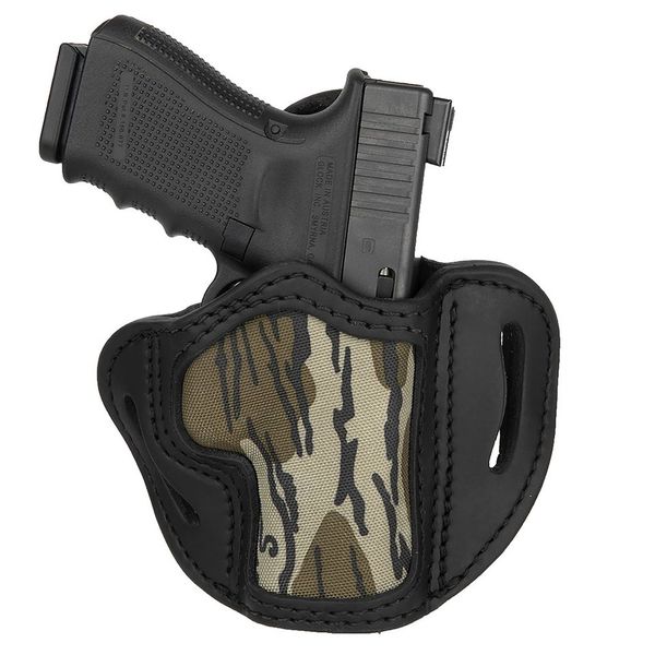1791 Gunleather Mossy Oak Belt Holster Sz2.1 RH Black Officer 1911 Glock 17/19