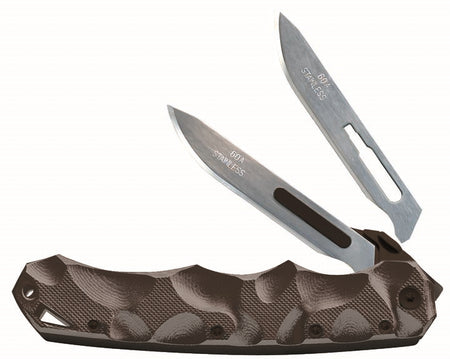 Havalon Piranta Folding Knife Black Stag Edition