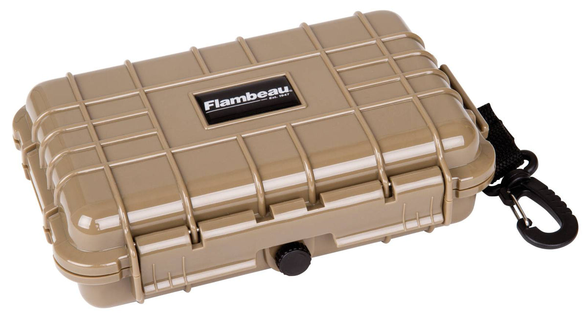 Flambeau HD Tuff Box Small Tan 7.5x5.12x2.17 Waterproof Zerust Case