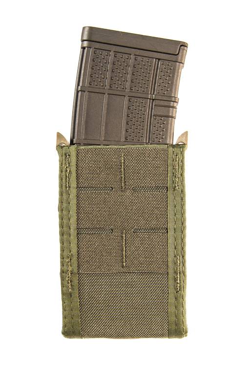 High Speed Gear Duty TACO Rifle Magazine Pouch OD Green Sleek Front Bungee Hold