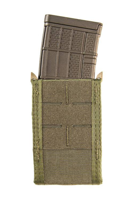 High Speed Gear Duty TACO Rifle Magazine Pouch OD Green Sleek Front Bungee Hold